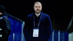 Le directeur sportif Florian Maurice pendant un match de Nice en février 2025