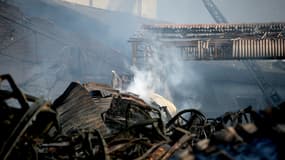 Incendie de l'usine Lubrizol à Rouen, le 26 septembre 2019 - Lou BENOIST / AFP