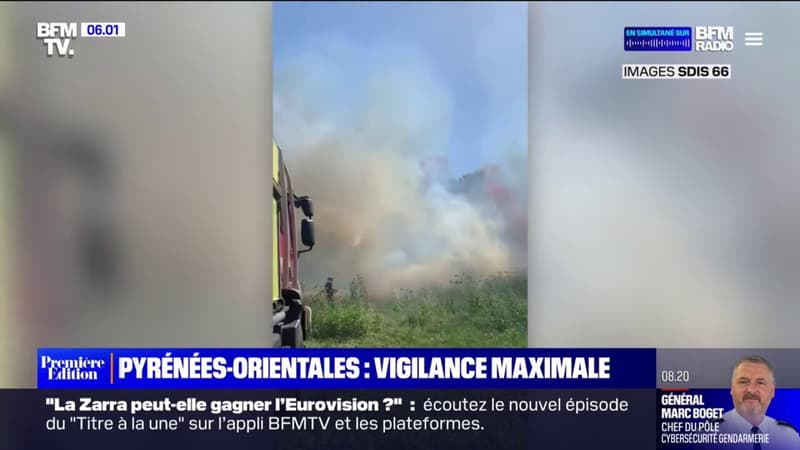Pyrénées-Orientales: les feux fixés, mais le risque de reprise est 