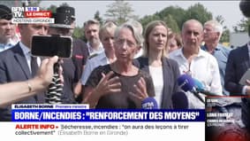 Élisabeth Borne sur les incendies en Gironde: "La solidarité européenne joue pleinement son rôle"
