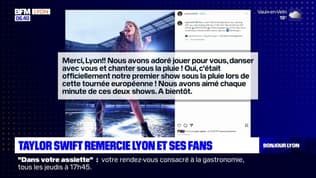 Lyon: Taylor Swift remercie ses fans