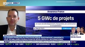 
Ce mercredi 11 novembre, Alain Desvigne, DG d'Amarenco France, nous a annoncé sa levée de fonds de 150 millions d'euros pour se développer à l'international, dans l'émission Good Morning Business présentée par Sandra Gandoin et Christophe Jakubyszyn. Good Morning Business est à voir ou écouter du lundi au vendredi sur BFM Business.


Dans "Good morning business", Christophe Jakubyszyn, Sandra Gandoin et les journalistes de BFM Business (Nicolas Doze, Hedwige Chevrillon, Jean-Marc Daniel, Anthony Morel...) décryptent et analysent l'actualité économique, financière et internationale. Entrepreneurs, grands patrons, économistes et autres acteurs du monde du business... Ne ratez pas les interviews de la seule matinale économique de France, en télé et en radio.


BFM Business est la 1ère chaîne française d'information économique et financière en continu, avec des interviews exclusives de patrons, d'entrepreneurs, de politiques, d'experts et d'économistes afin de couvrir l'ensemble de l'actualité française et internationale. BFM Business vous propose aussi des conseils pour vos finances par des personnalités de référence dans les domaines du patrimoine, de l'immobilier ou des marchés financiers. Retrouvez tous les jours : Christophe Jakubyszyn, Faïza Garel-Younsi, Nicolas Doze, Hedwige Chevrillon, Jean-Marc Daniel, Anthony Morel, Guillaume Sommerer, Cédric Decoeur, Karine Vergniol, Grégoire Favet, Sébastien Couasnon, Emmanuel Lechypre, Benaouda Abdeddaïm, Stéphanie Coleau... BFM Business est disponible sur votre box (SFR : canal 46 / Orange : canal 228 / Bouygues : canal 242 / Canal : canal 108) ainsi qu'en direct et replay  sur l'application BFM Business et le site : www.bfmbusiness.fr.
