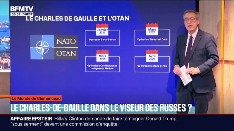 LE MONDE DE CLEMENCEAU - Le porte-avions Charles de Gaulle dans le viseur des Russes ?