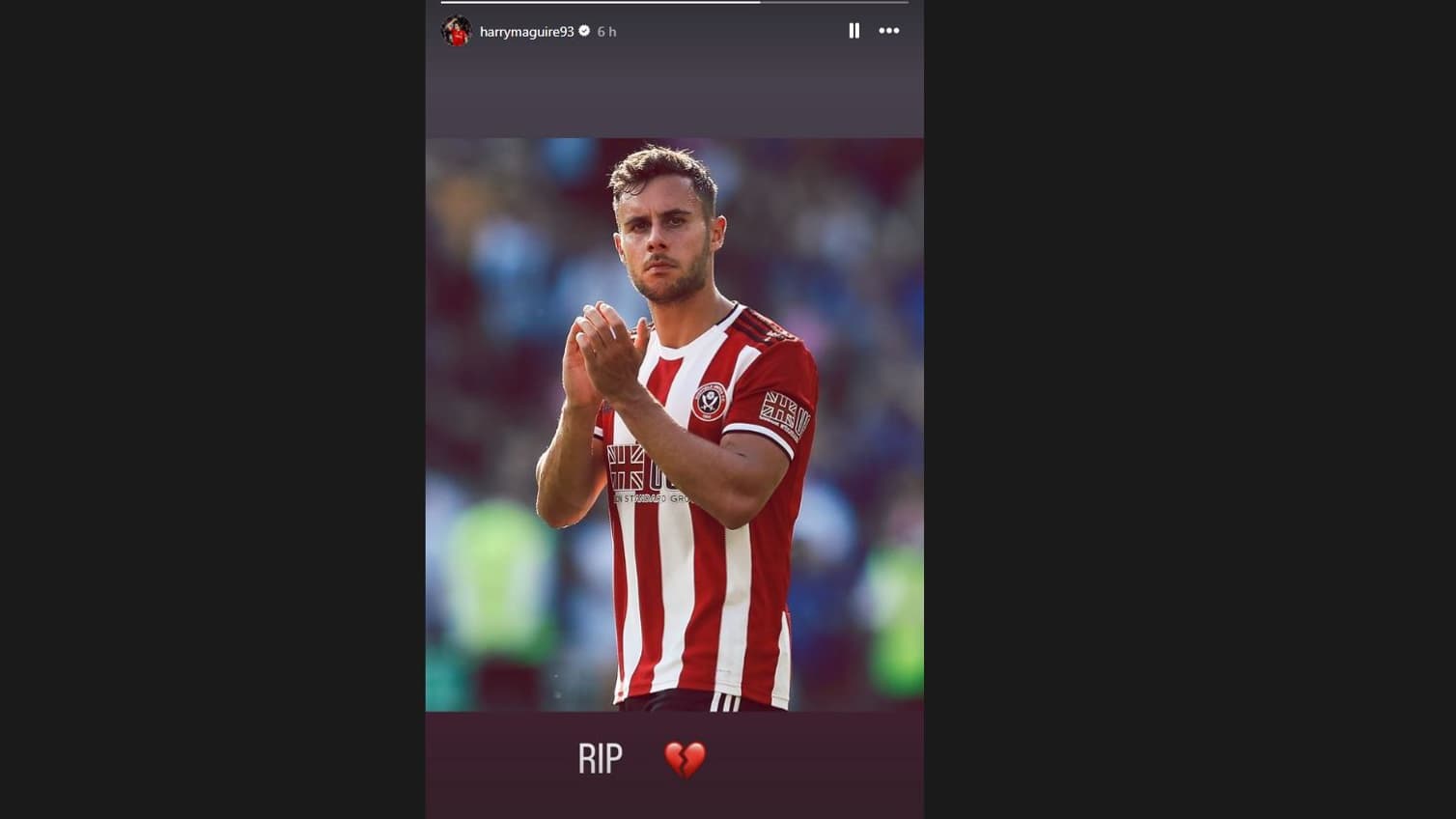 L’hommage de Harry Maguire à George Baldock, retrouvé mort à son domicile, le 9 octobre 2024 L’hommage de Harry Maguire à George Baldock, retrouvé mort à son domicile, le 9 octobre 2024