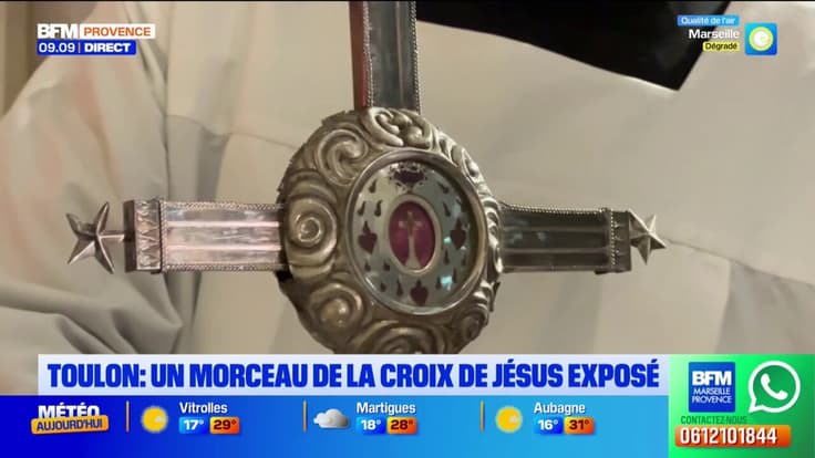 Un morceau de la croix de Jésus exposé à Toulon