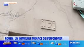 Rouen: un immeuble menace de s'effondrer