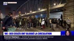 Paris: des migrants bloquent la circulation pour réclamer une mise à l'abri
