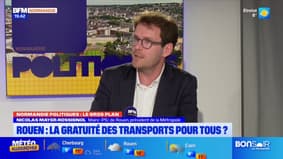 Nicolas Mayer-Rossignol, maire de Rouen, explique ses projets en matière de gratuité des transports 