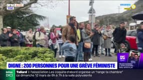 200 personnes participent ce mercredi à une grève féministe à Digne-les-Bains