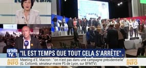 Meeting d'Emmanuel Macron: "On n'est pas dans une campagne présidentielle", Gérard Collomb