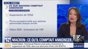 Baisse d'impôts, RIC local, suppression de l'ENA : ce que devait annoncer Emmanuel Macron