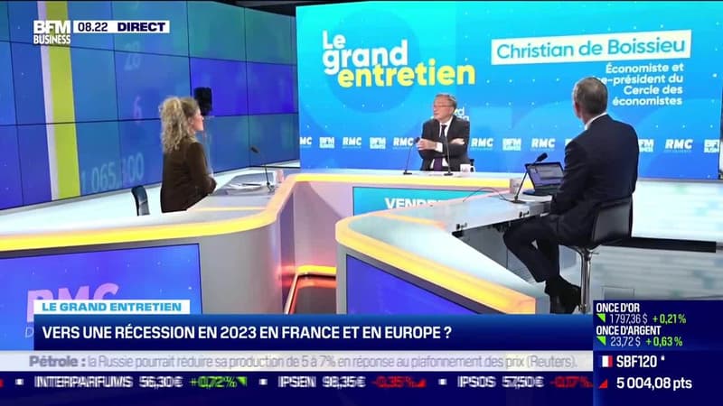 Christian De Boissieu (Cercle des Economistes): Quelles perspectives en croissance/inflation pour 2023 ? - 23/12