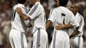 Zidane en 2001 avec ses partenaires, Figo, Raul, Roberto Carlos