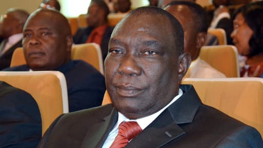 Le chef des rebelles centrafricains Michel Djotodia, le 17 janvier dernier lors d'une cérémonie officielle à Bangui.