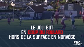 Le joli but en coup du foulard hors de la surface en Norvège