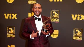 Le chanteur Don Omar lors d'une remise de prix à Miami, le 22 février 2024.