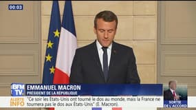 Accord de Paris sur le climat: Emmanuel Macron "regrette" le retrait US