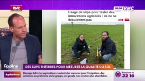 On n'a pas osé vous en parler : Des slips enterrés pour mesurer la qualité du sol - 19/01