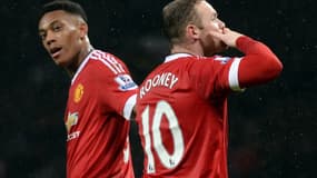 Anthony Martial et Wayne Rooney