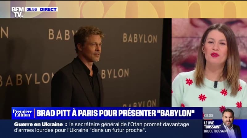 Brad Pitt à Paris pour présenter "Babylon", au cinéma ce mercredi