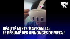 Réalité mixte, Ray-Ban connectées, des IA partout: ce qu’il faut retenir des annonces de Meta!