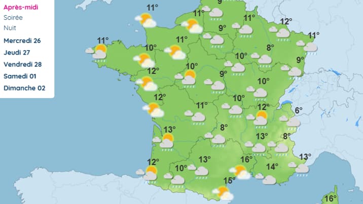 Les prévisions pour le mercredi 25 février 2025 Les prévisions pour le mercredi 25 février 2025