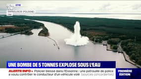 Une bombe de 5 tonnes explose sous l'eau - 14/10