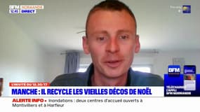 Manche: il répare et recycle d'anciennes décorations de Noël pour les communes