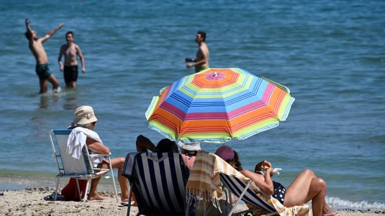 La plage de Palavas-les-Flots, le 23 juin 2020 dans l'Hérault