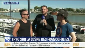 Le groupe Tryo sur la scène des Francofolies de La Rochelle