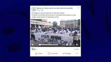 Environ 500 personnes se sont retrouvées dimanche pour rendre hommage à Aman, tué par balles à l'âge de 16 ans