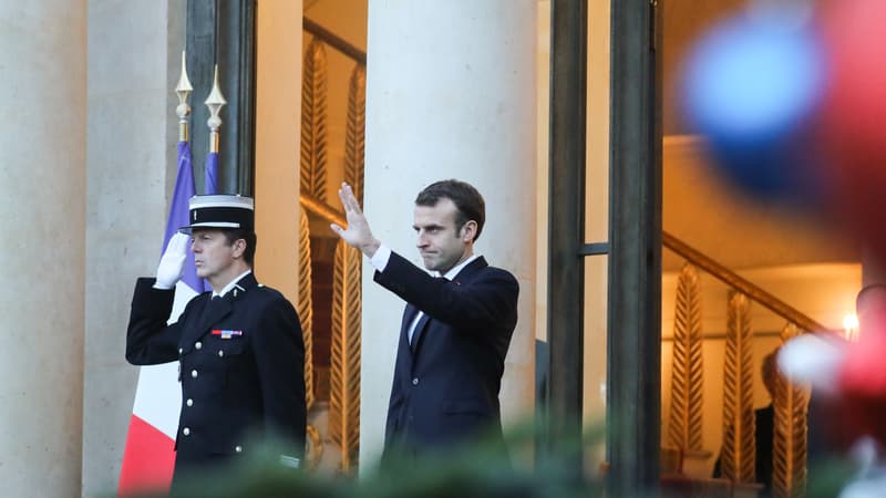 Emmanuel Macron à l'Elysée.