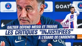 PSG : "Un privilège d'entraîner le meilleur joueur de l'Histoire", Galtier regrette les "critiques injustifiées" sur Messi 