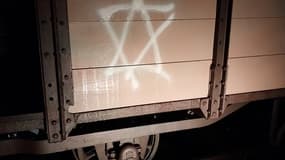 Une étoile de David a été découverte sur un wagon au rond-point du Puits des Gavottes à Cavaillon.
