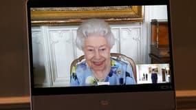 La reine Elizabeth II le 27 avril au château de Windsor