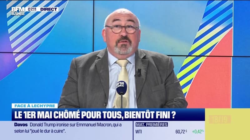 Emmanuel Lechypre face à Jean-Marc Daniel : Le 1er mai chômé pour tous, bientôt fini ? - 22/01