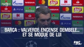 Barça : Valverde encense Dembele... et se moque de lui