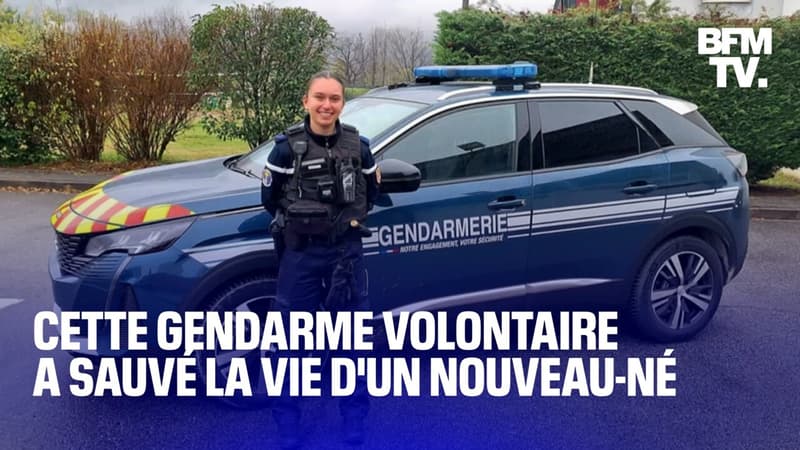À 18 ans, cette gendarme volontaire a sauvé la vie d'un nouveau-né en train de s'étouffer