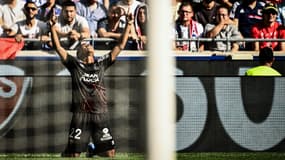 Junior Kroupi buteur pour Lorient face à Lyon, 8 octobre 2023