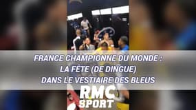 France championne du monde : La fête (de dingue) dans le vestiaire des Bleus