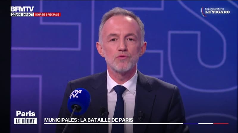 "Pendant ce débat, vous avez vu deux manières de faire de la politique. D'un côté le choix de l'outrance, de l'autre celui de l'humilité, de la droiture et la vision que nous portons pour Paris", résume Emmanuel Grégoire