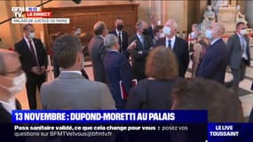 13 novembre: Éric Dupond-Moretti visite la salle d'audience aménagée dans l'ancien Palais de justice de Paris