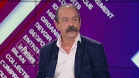 Le secrétaire général de la CGT Philippe Martinez sur "BFM Politique" le 19 février 2023