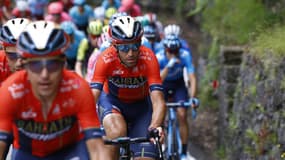 Vincenzo Nibali a repris plus de 40 secondes à Primoz Roglic.