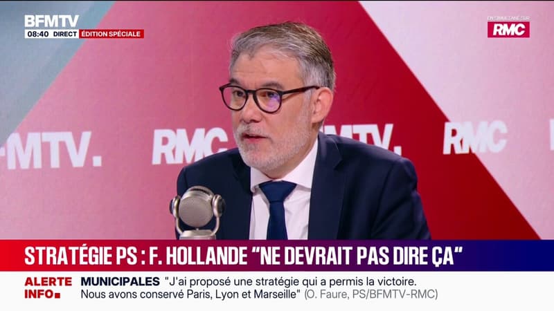 Olivier Faure estime que Jean-Luc Mélenchon est "le plus mauvais candidat de la gauche pour le second tour" de la présidentielle 2027