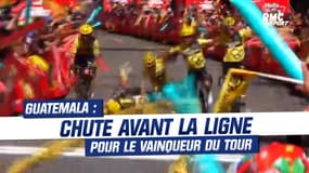 Cyclisme : Le vainqueur du Tour du Guatemala célèbre... et chute avant la ligne