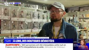 "Une perte de 5000 euros": ce libraire à Lens, dont la boutique a été pillée, estime les dégâts après la nuit d'émeutes 