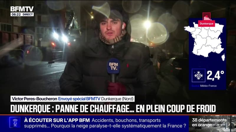 Dunkerque: des habitants privés de chauffage en période de grand froid
