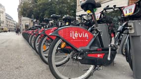 Les V'lille, vélos en libre service, à Lille.