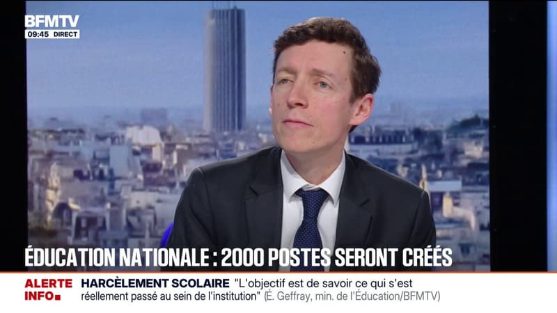 Annonces de Sébastien Lecornu: "Ce budget est un budget pour la jeunesse", dit le ministre de l'Éducation nationale Édouard Geffray